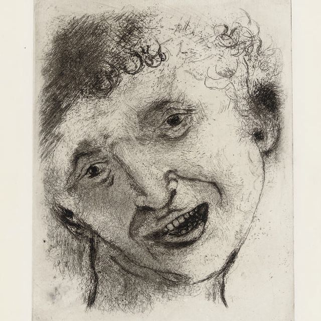 Marc Chagall — Селбстбилдис из "лачендем Гезихт" (К. 42)