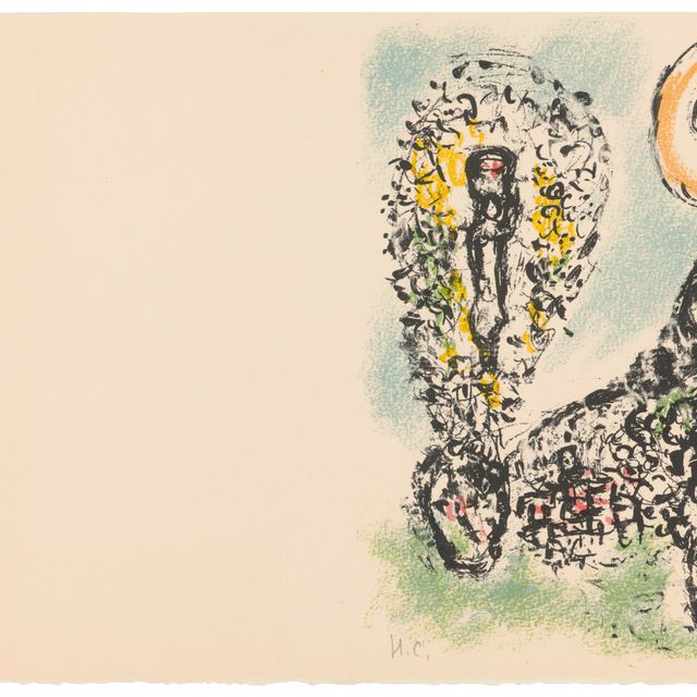 Marc Chagall — Ле Бау де Сен-Жаннет I, из "Мизансцены на колесах"