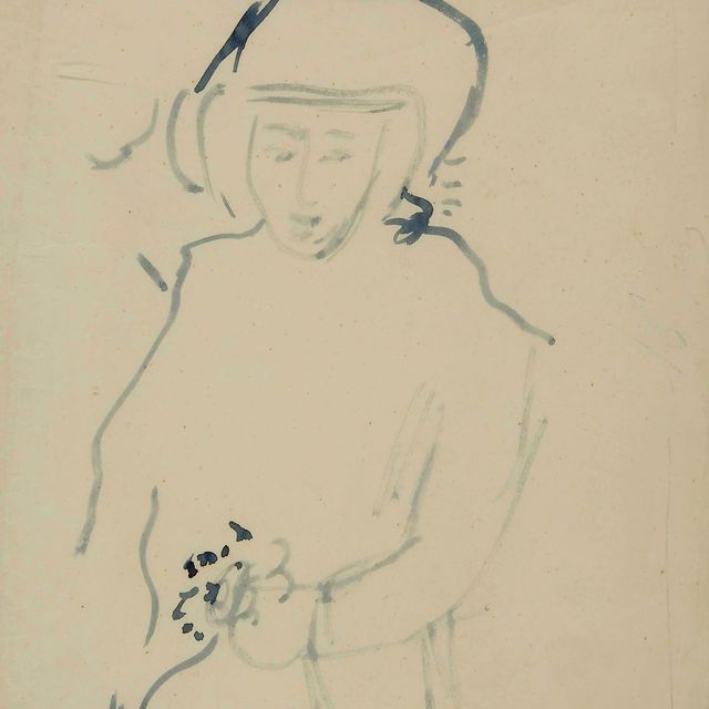 Marc Chagall — Женский портрет (Белла)