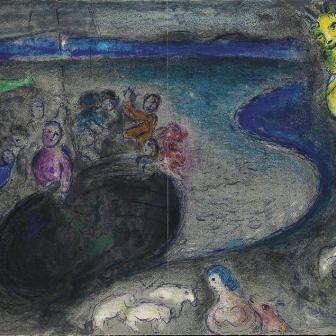 Marc Chagall — Рассказ о капитане Бриаксисе из "Дафниса и Хлои" (М. 328; ср. С. книги 46)