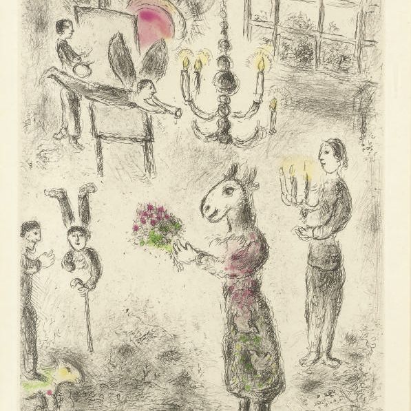Marc Chagall — Обморок, когда выбираешь что-то без проблем: одна тарелка (см. с. книги 99)