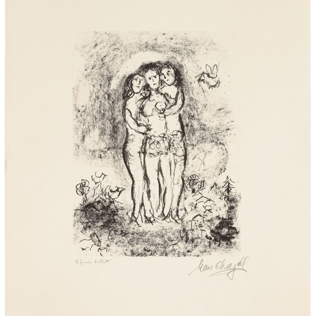 Marc Chagall — Les trois nus (Три обнаженные натуры)
