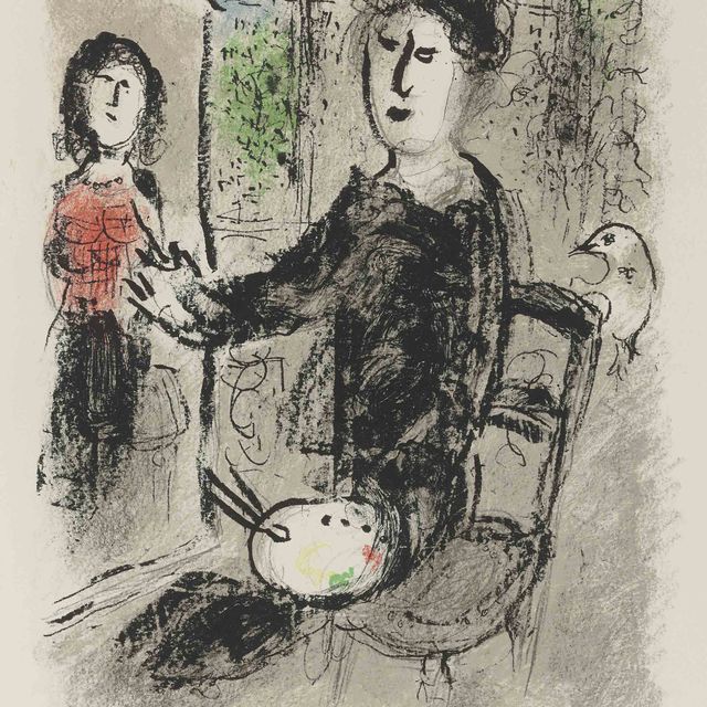 Marc Chagall — Фронтиспис из "Ателье Шагала" (M. 899)
