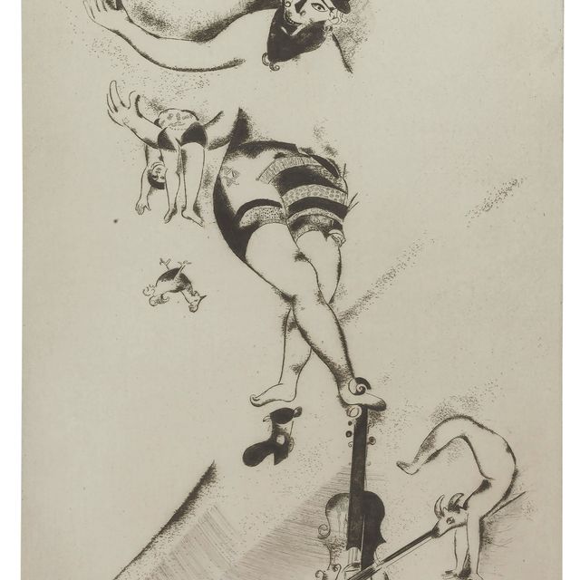 Marc Chagall — Акробат на виолоне