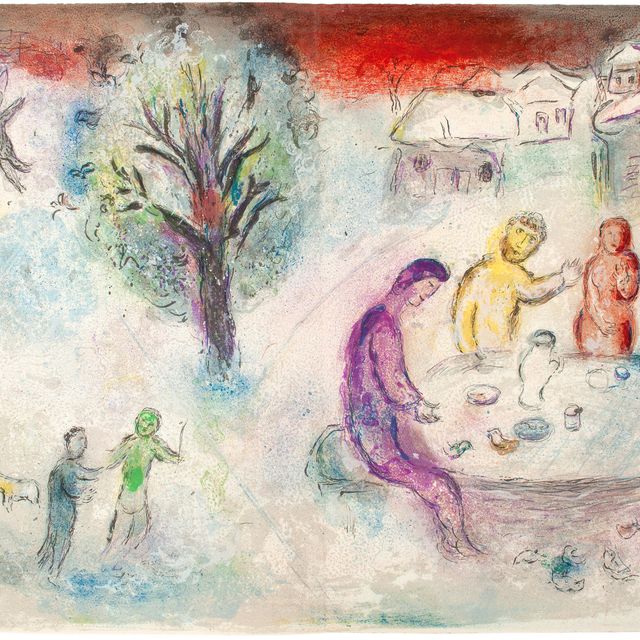 Marc Chagall — Возвращение к Дриасу из "Дафниса и Хлои"