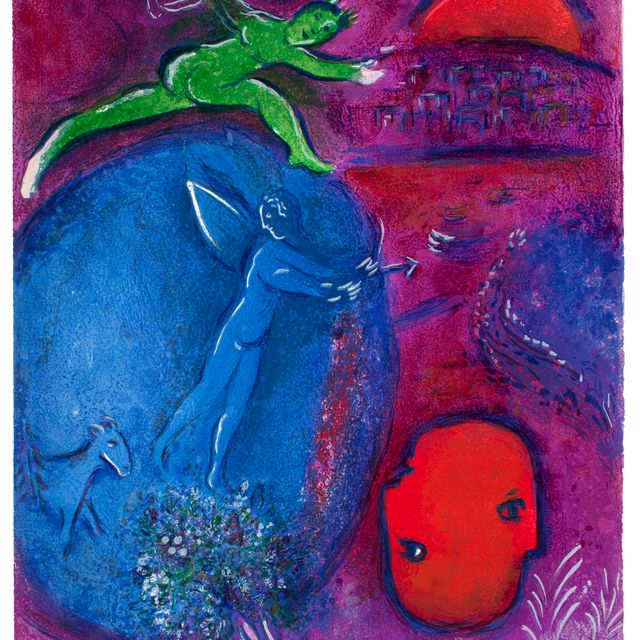 Marc Chagall — Сын Ламона и Дриаса, из "Дафниса и Хлои"