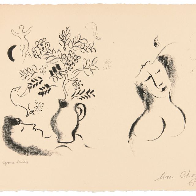 Marc Chagall — Литография для каталога ООН