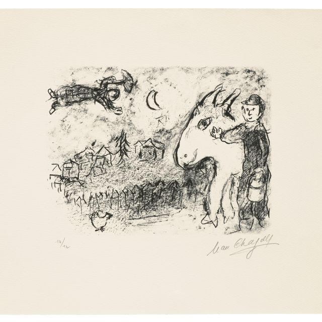 Marc Chagall — Деревня на Красном берегу