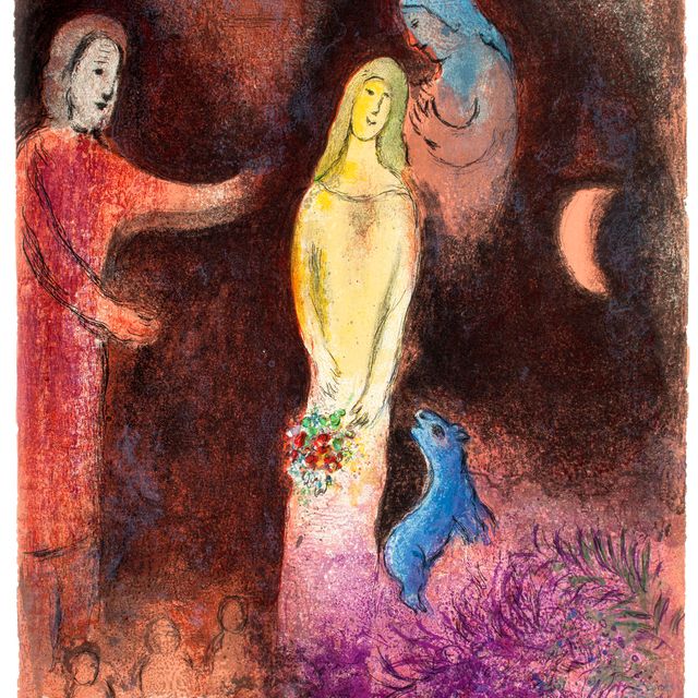 Marc Chagall — Одежда Хлои и прическа для клириков, из "Дафниса и Хлои"