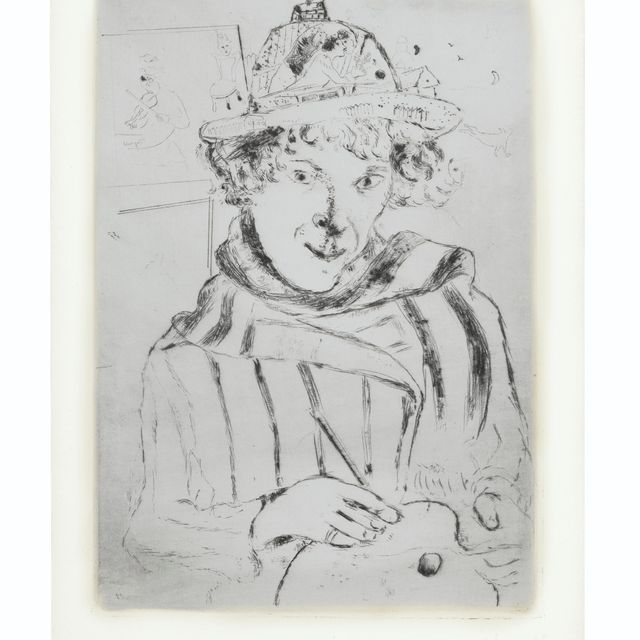 Marc Chagall — Сельская мастерская в хижине Верзиртена, работы Шагала