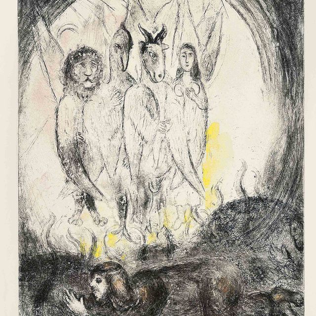 Marc Chagall — Мертвые Сауля, из Библии (30 книг Крамера)