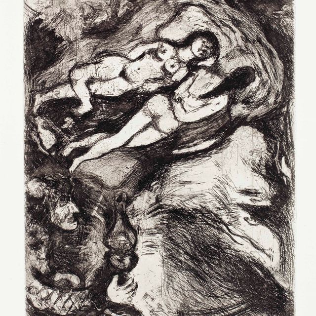 Marc Chagall — "Басни Лафонтена" : две гравюры