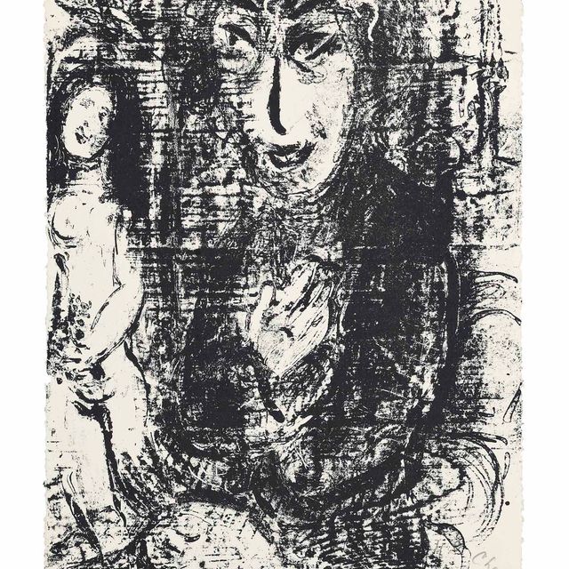 Marc Chagall — Художник и натурщица