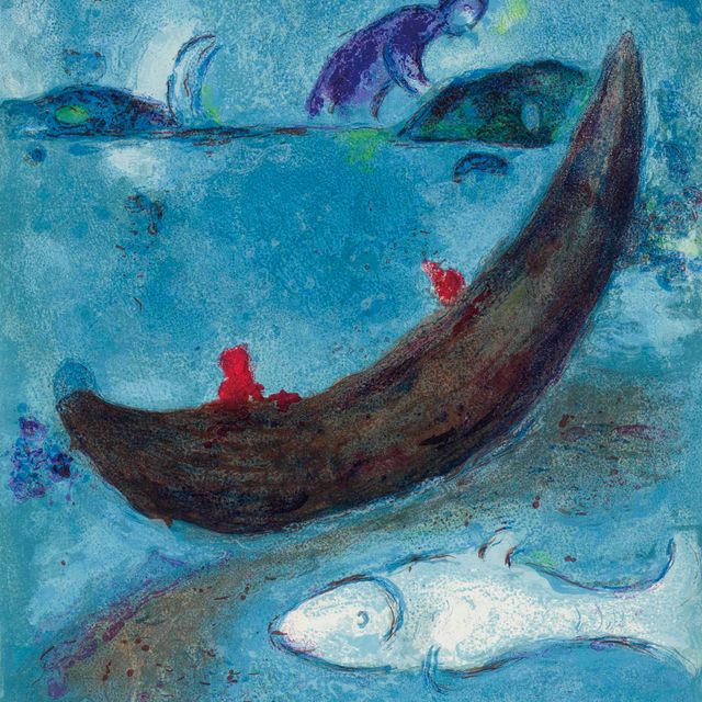 Marc Chagall — "Смерть дофина и три тысячи лет спустя" из "Дафниса и Хлои"