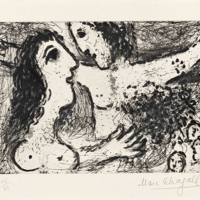 Marc Chagall — Женщина и Христос