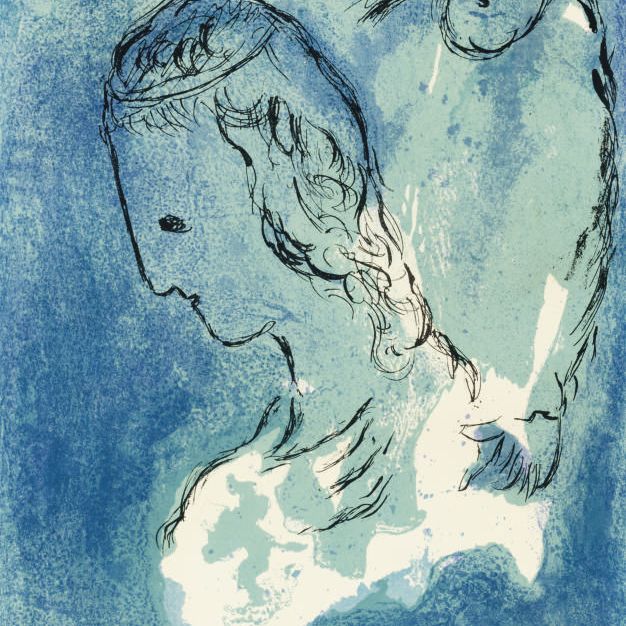 Marc Chagall — Авраам и Сарра, из Библии (М. 122; см. кн. 24)