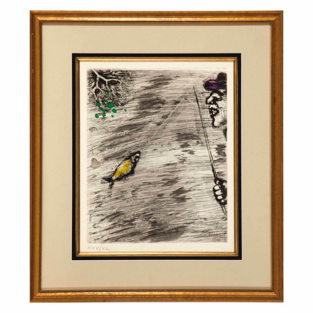 Marc Chagall — "Басни Лафонтена" : одна пластинка (смотрите книги Крамера 22)