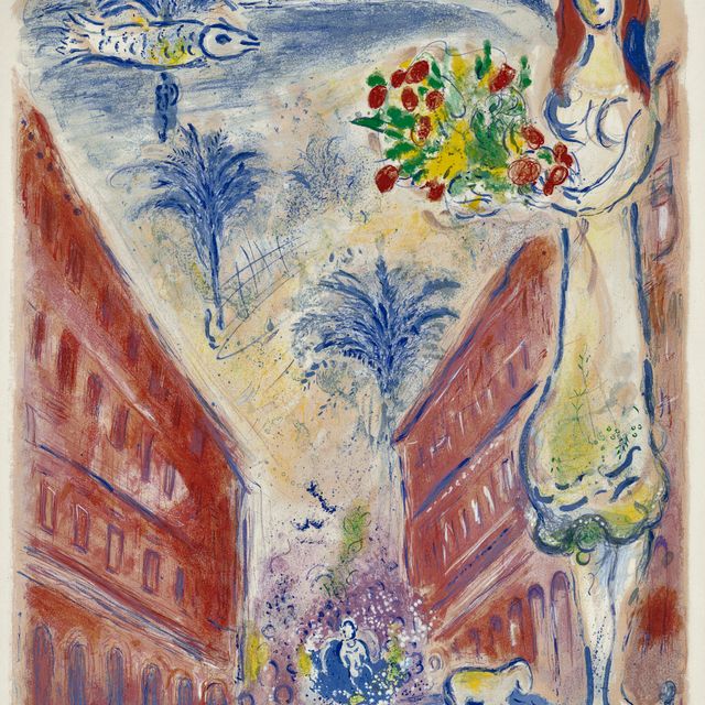 Marc Chagall — Авеню Виктории в Ницце, от Ниццы и до Лазурного берега