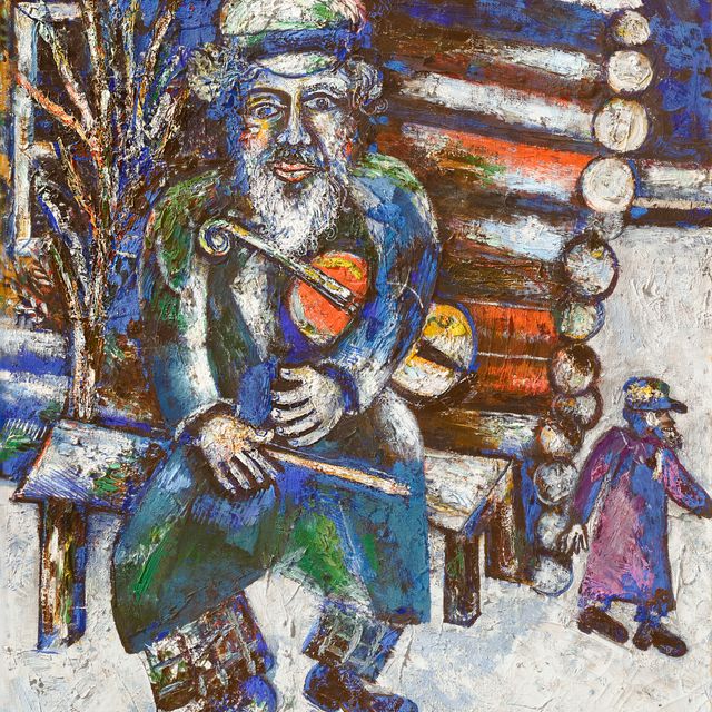 Marc Chagall — Виолончелистка или виолончелистка в банке