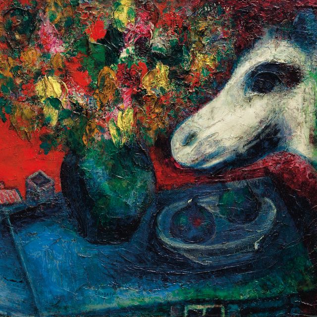 Marc Chagall — Смерть природы среди деревьев