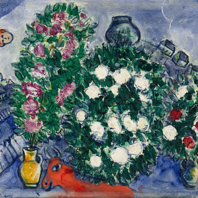 Marc Chagall — Букеты из трех человек или новый букет