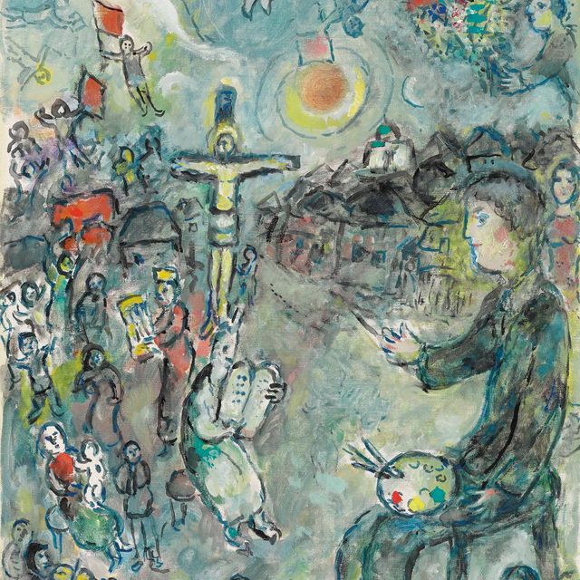 Marc Chagall — Смерть и распятие