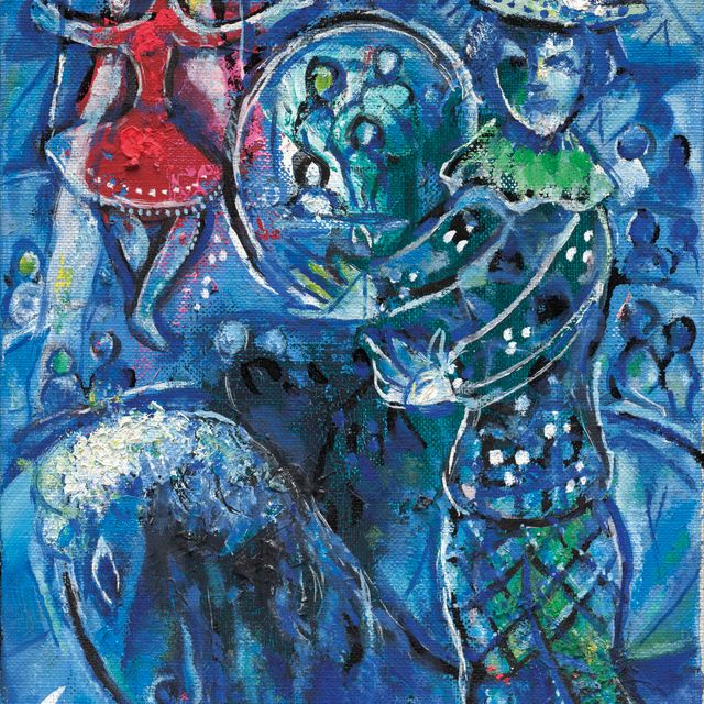 Marc Chagall — Цирк с голубым сердцем