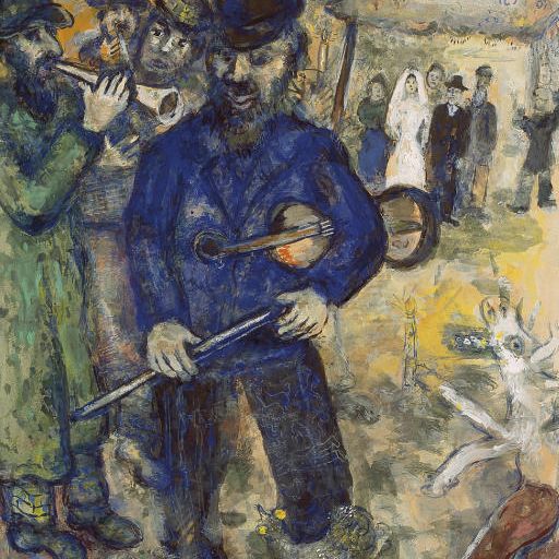 Marc Chagall — Музыканты на свадьбе