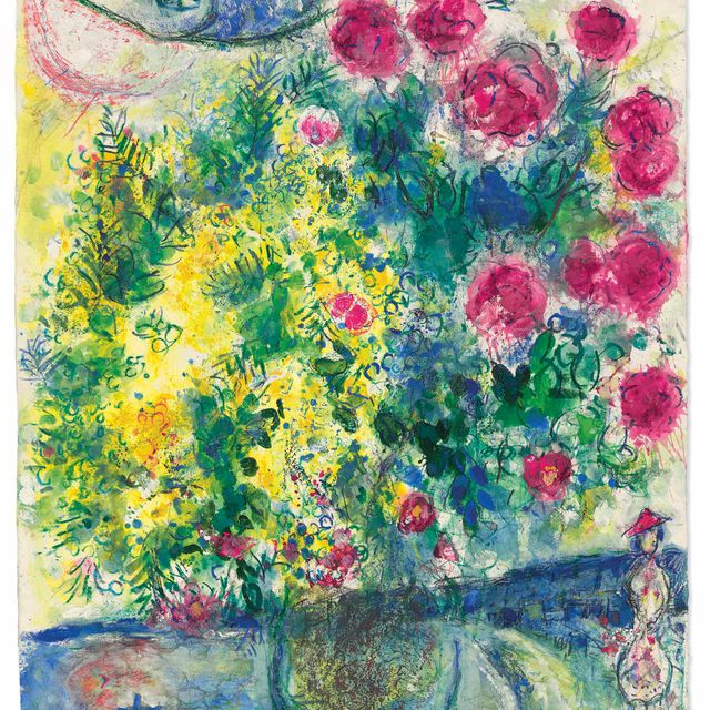 Marc Chagall — Розы и мимозы (Ницца и Лазурный берег)