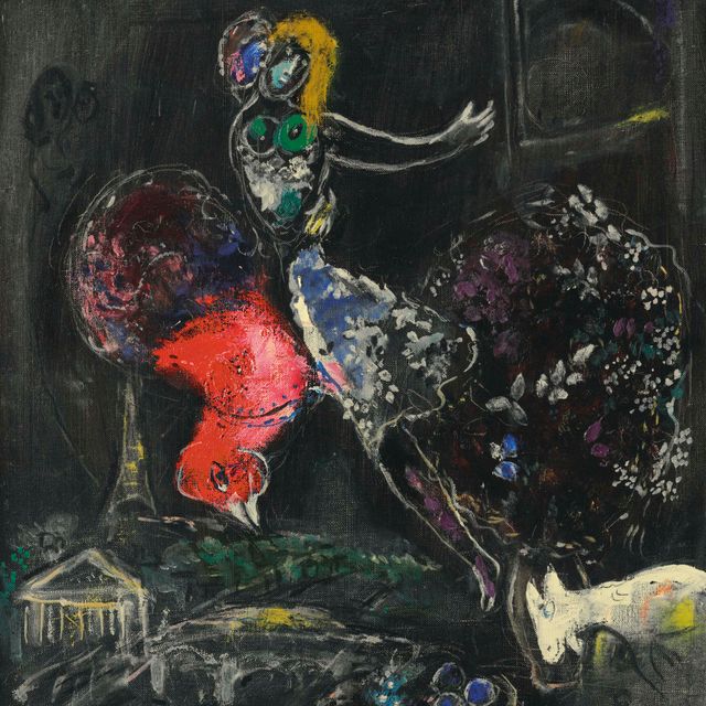 Marc Chagall — Ночь (Парижская церковь)