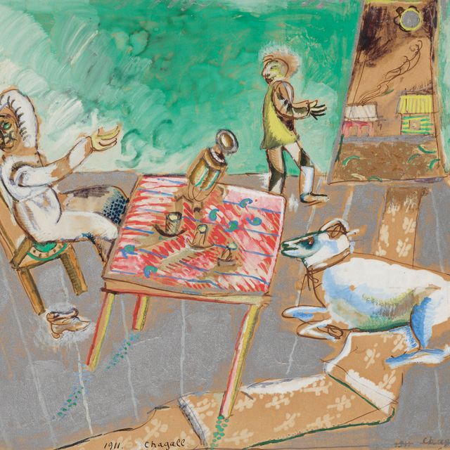 Marc Chagall — Ночь в спальне