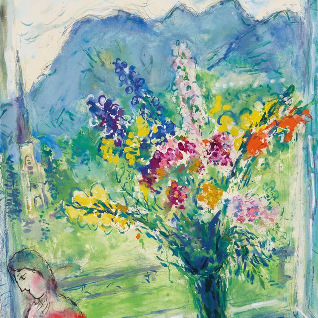 Marc Chagall — Цветы, оставшиеся от клошара