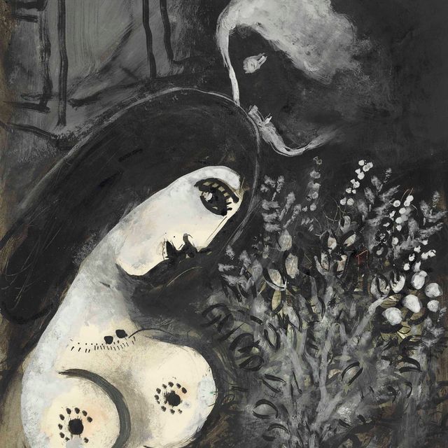 Marc Chagall — Прекрасная в цветах