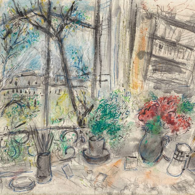 Marc Chagall — У окна на набережной Анжу