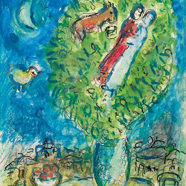 Marc Chagall — Настоящая пара без букета