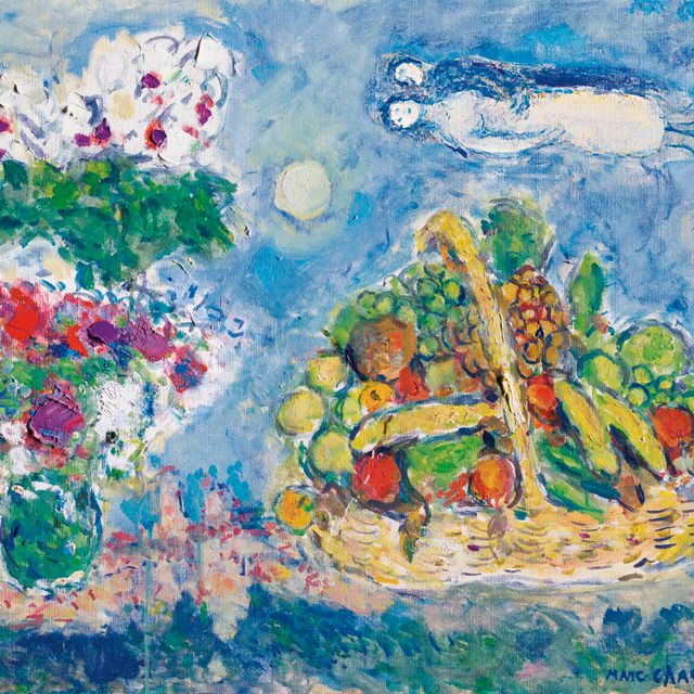 Marc Chagall — Корзинка с фруктами для влюбленных