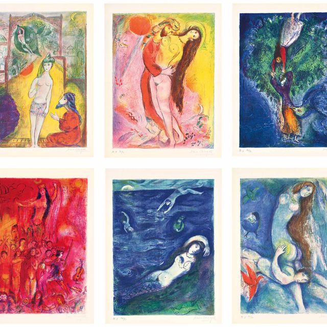 Marc Chagall — Четыре сказки из "Тысячи и одной ночи", издательство "Пантеон Букс", Нью-Йорк, 1948