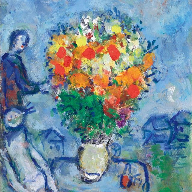 Marc Chagall — Букет и кутюрье