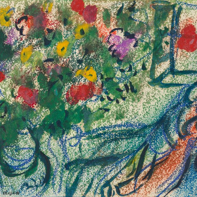 Marc Chagall — Букет и любовь из-за угла