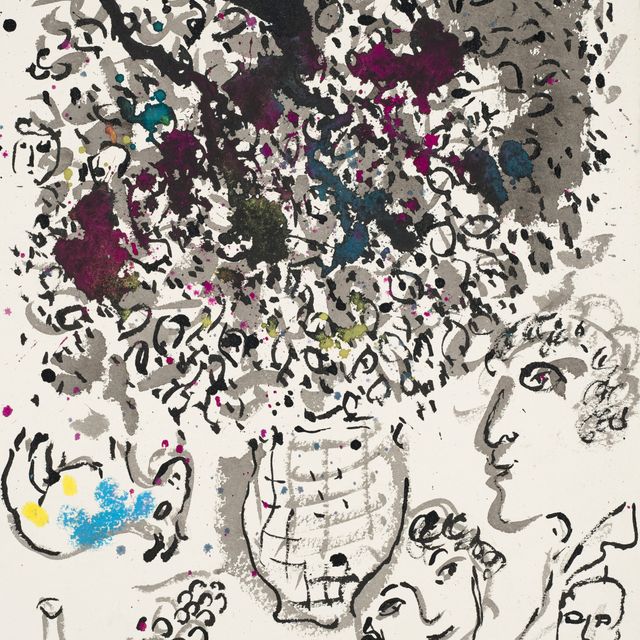 Marc Chagall — Любовь к букету