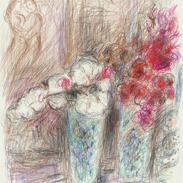 Marc Chagall — Беседа о двух букетах