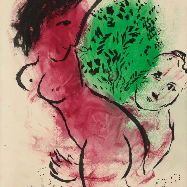 Marc Chagall — Любовный аромат красного фавна