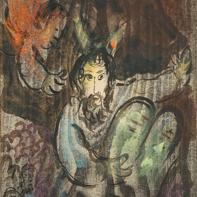 Marc Chagall — Специальный подготовительный материал для "Моисея и столов любви"