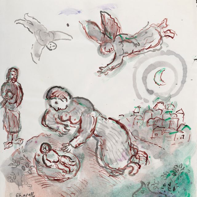 Marc Chagall — Мойз сове из коньячной воды