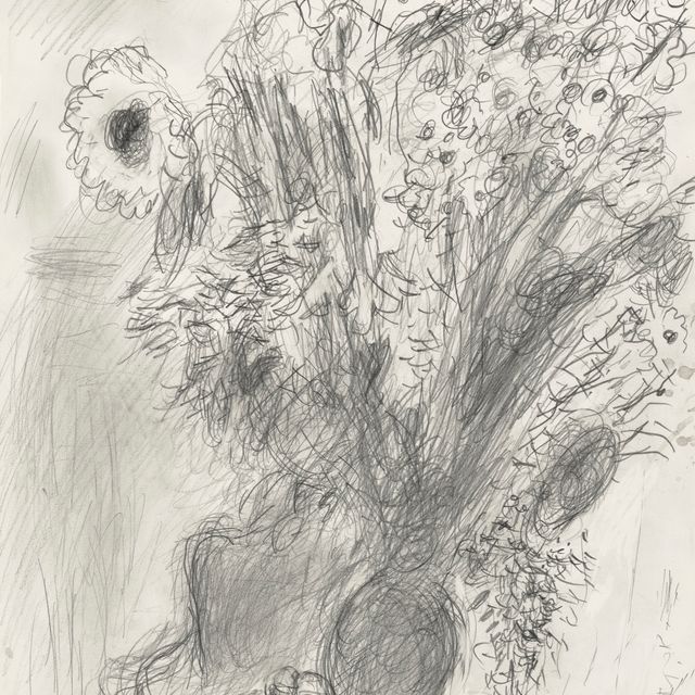 Marc Chagall — Интерьер с букетом цветов в турне