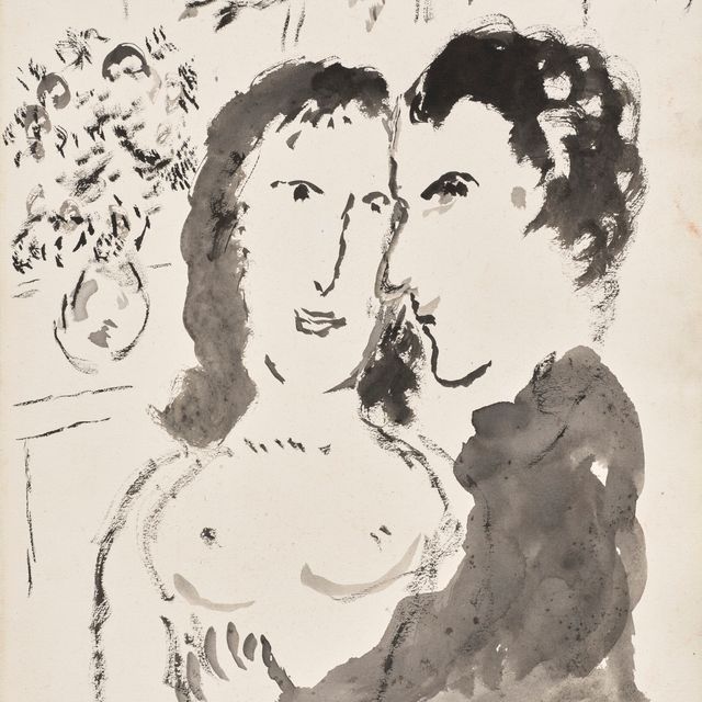 Marc Chagall — Пара, живущая в большом мире