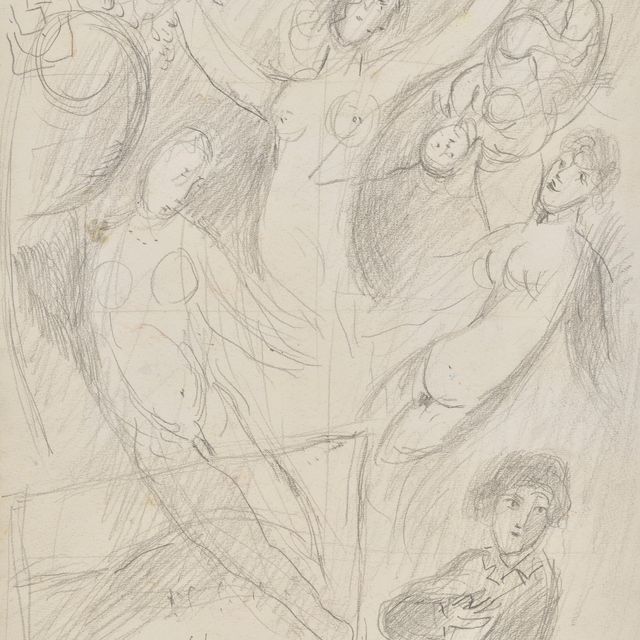 Marc Chagall — Этюд для оперы (1953)