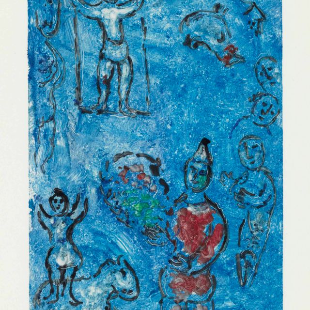 Marc Chagall — Le Cirque, голубой цирк