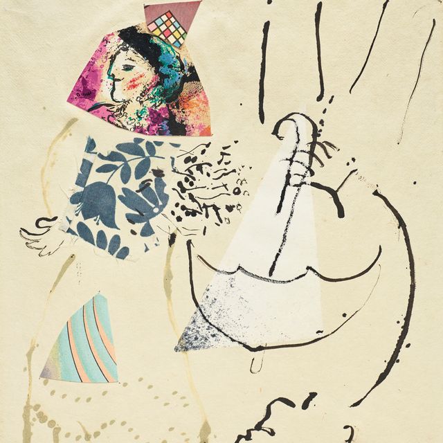 Marc Chagall — Танцовщица-сердце и человек в параличе наоборот