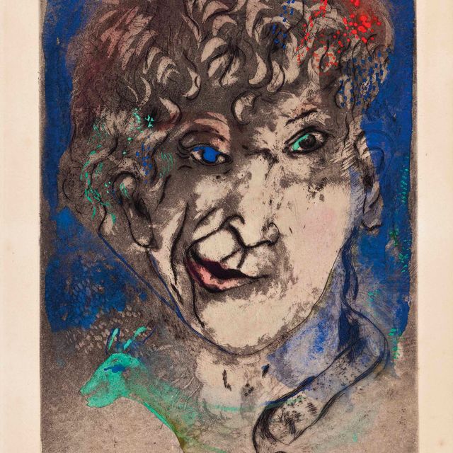 Marc Chagall — Автопортрет с гримасой